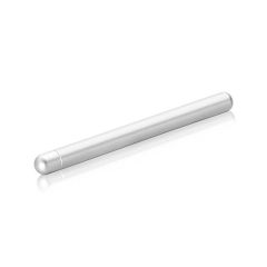 Fixation Cylindrique en Aluminium Naturel pour Présentation sur Table Chevalet de Bureau