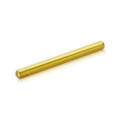 Fixation Cylindrique en Aluminium Doré pour Présentation sur Table Chevalet de Bureau