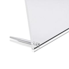 Fixation Conique en Aluminium Naturel pour Présentation sur Table Chevalet de Bureau