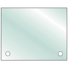 Verre Trempé Plat - 200 mm x 70 mm - 2 Percements 6 mm