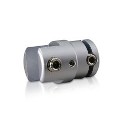 Pince Latérale Pivotante pour 1 Support en Inox Premium Support de 4 à 12.5 mm pour Signalétique Suspendue par Câble