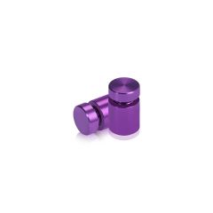 Fixation Murale avec Entretoise - Aluminium Anodisé - ∅ 12 mm - Entretoise : 12 mm - Mauve 