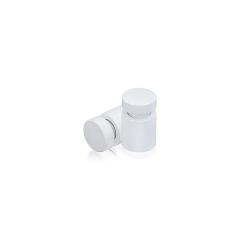 Fixation Murale avec Entretoise - Aluminium Anodisé - ∅ 12 mm - Entretoise : 12 mm - Blanc