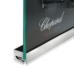 Profilé pour Signalétique murale verticale sans Perçage Epaisseur du Support ajustable - Longueur : 80 mm Pro