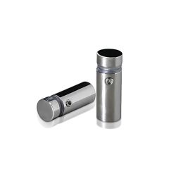 Fixation Murale avec Entretoise - Inox #304 Poli - Inviolable - ∅ 12 mm - Entretoise : 25 mm