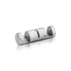 Pince en Inox Premium pour Support à double Face - ∅ 16 mm - Pour Fixation Suspendue par Câble
