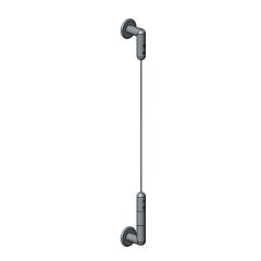 Kit de Fixation par Câble a 2 Angles Mur/Mur en Inox Premium
