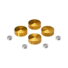 Kit de 4 Cache-VisKit de 4 Cache Vis - ∅ 20 mm en Aluminium Anodisé Doré