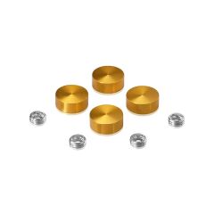 Kit de 4 Cache-VisKit de 4 Cache Vis - ∅ 16 mm en Aluminium Anodisé Doré
