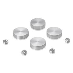 Kit de 4 Cache-VisKit de 4 Cache Vis - ∅ 22 mm en Aluminium Anodisé Naturel