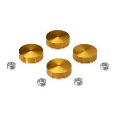 Kit de 4 Cache-VisKit de 4 Cache Vis - ∅ 22 mm en Aluminium Anodisé Doré