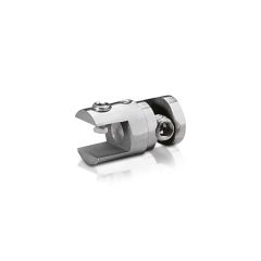 Pince Latérale Pivotante pour 1 Support en Inox Premium Support de 3 à 6.35 mm pour Signalétique Suspendue par Tige