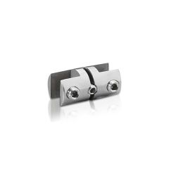 Pince Latérale Pivotante pour 2 Supports en Inox Premium Support de 3 à 6.35 mm pour Signalétique Suspendue par Tige