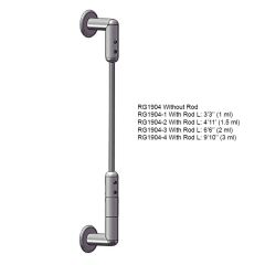 Kit de Fixation pour Tige a 2 Angles Mur/Mur en Inox Premium Livré avec 1 tige de 1 m