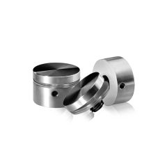 Fixation Murale avec Entretoise - Inox #316 Brossé - Inviolable - ∅ 30 mm - Entretoise : 12 mm 