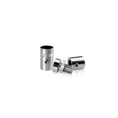 Fixation Murale avec Entretoise - Inox #304 Poli - Inviolable - ∅ 12 mm - Entretoise : 12 mm