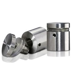 Fixation Murale avec Entretoise - Inox #316 Brossé - Inviolable - ∅ 25 mm - Entretoise : 19 mm 