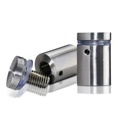 Fixation Murale avec Entretoise - Inox #316 Brossé - Inviolable - ∅ 19 mm - Entretoise : 25 mm 