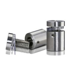 Fixation Murale avec Entretoise - Inox #316 Brossé - Inviolable - ∅ 19 mm - Entretoise : 19 mm 