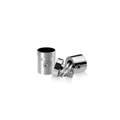 Fixation Murale avec Entretoise - Inox #304 Poli - Inviolable - ∅ 16 mm - Entretoise : 12 mm