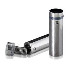 Fixation Murale avec Entretoise - Inox #304 Poli - Inviolable - ∅ 16 mm - Entretoise : 45 mm
