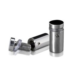 Fixation Murale avec Entretoise - Inox #304 Poli - Inviolable - ∅ 16 mm - Entretoise : 25 mm