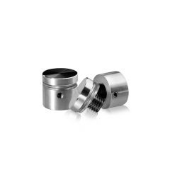 Fixation Murale avec Entretoise - Inox #316 Brossé - Inviolable - ∅ 22 mm - Entretoise : 12 mm 