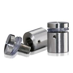 Fixation Murale avec Entretoise - Inox #316 Brossé - Inviolable - ∅ 22 mm - Entretoise : 19 mm 