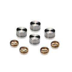 Kit de 4 Cache-VisKit 4 Cache-Vis - Inox #304 - ∅ 12 mm