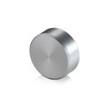 Kappe Durchmesser: 25 mm, Höhe: 9,50 mm, natur eloxiertes Aluminium