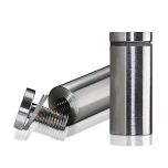 7/8'' Diameter X 1-3/4'' Barrel Length, Stainless Steel Brushed Finish. Easy Fasten Standoff (For Inside Use Only)