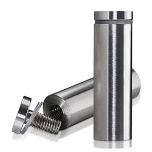 7/8'' Diameter X 2-1/2'' Barrel Length, Stainless Steel Brushed Finish. Easy Fasten Standoff (For Inside Use Only)