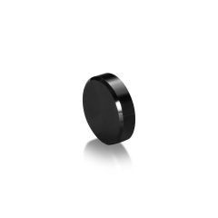 1/4''-20 Gewindekappe Durchmesser: 25 mm, Höhe: 9,50 mm, schwarz eloxiertes Aluminium