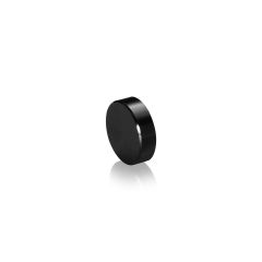 1/4''-20 Gewindekappe Durchmesser: 22 mm, Höhe: 5/16", schwarz eloxiertes Aluminium