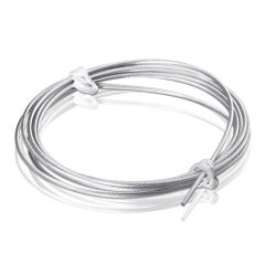 Câble Acier galvanisé - ∅ 1.6 mm - Longueur : 4.9 m sans Tête