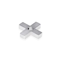 Croix de Positionnement pour 4 Supports Aluminium Anodisé Naturel - ∅ 38 mm - Entretoise : 6 mm