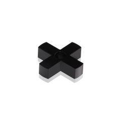 Croix de Positionnement pour 4 Supports Aluminium Anodisé Noir - ∅ 38 mm - Entretoise : 9 mm