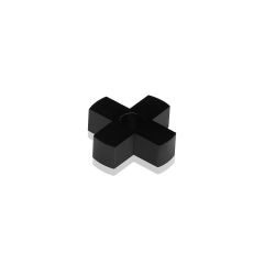 Croix de Positionnement pour 4 Supports Aluminium Anodisé Noir - ∅ 32 mm - Entretoise : 9 mm
