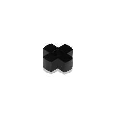 Croix de Positionnement pour 4 Supports Aluminium Anodisé Noir - ∅ 25 mm - Entretoise : 9 mm