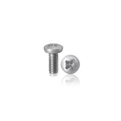 Machine screws, Phillips pan head, Zinc plated steel, 10-24 x 1 1/2''