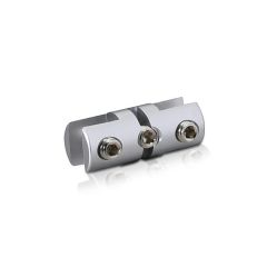 Pince en Aluminium Latérale Double - ∅ 10 mm - Pour Fixation Suspendue sur Câble
