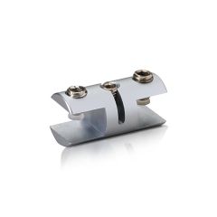Pince en Aluminium Latérale Double - ∅ 16 mm - Pour Fixation Suspendue sur Câble