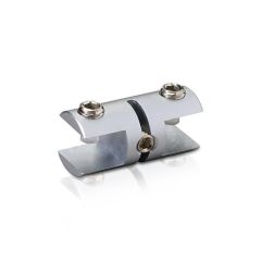 Pince en Aluminium pour double Support Horizontale - ∅ 16 mm - Pour Fixation Suspendue par Câble de 3 mm