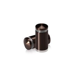 Aluminium Abstandhalter, Durchmesser: 16 mm, Abstandhalter: 25 mm, bronze eloxiertes Aluminium