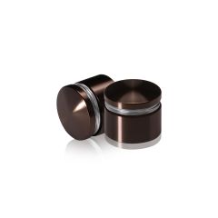 Aluminium Abstandhalter, Durchmesser: 25 mm, Abstandhalter: 12 mm, bronze eloxiertes Aluminium