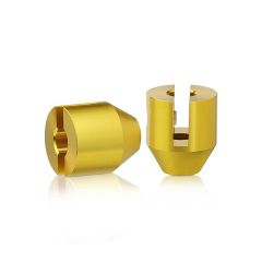 Aluminum Gold Anodized Finish Projecting Gripper, Holds Up To 3/16'' Material
