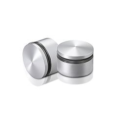 Aluminium Abstandhalter, Durchmesser: 30 mm, Abstandhalter:12 mm, natur eloxiertes Aluminium