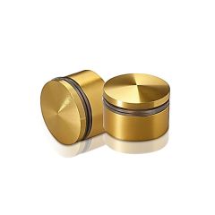 Aluminium Abstandhalter, Durchmesser: 30 mm, Abstandhalter:12 mm, gold eloxiertes Aluminium