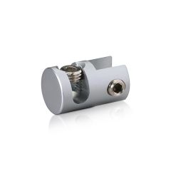 Pince Latérale Simple en Aluminium pour Support de 3 mm à 6.35 mm pour Signalétique par Câble 