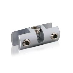 Horizontale Stütze - bis zu12.5 mm - doppelseitig - Seitenklemme - Aluminium - für Stangen